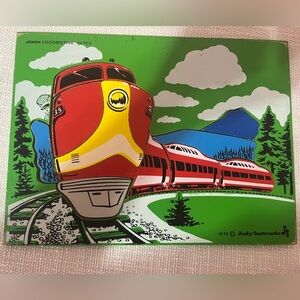 Vintage Judy/Instructo Locomotive Board Puzzle -1974